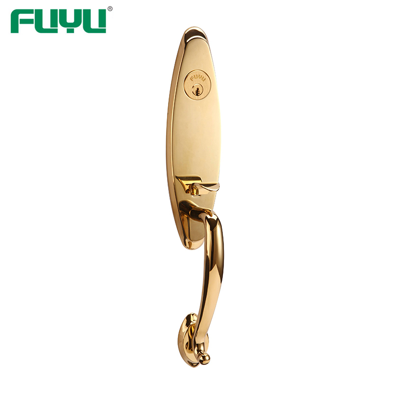 brass door lever handles