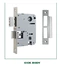 high security zinc alloy door lock for metal door branded on sale for mall