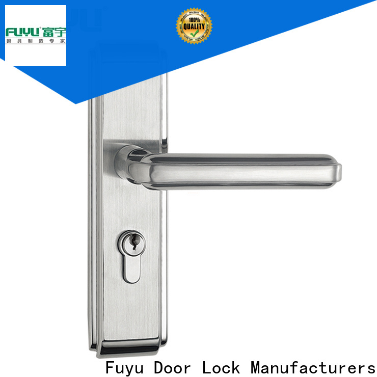 FUYU security customized stainless steel door lock company for mall
