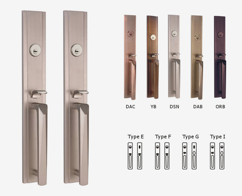 Grip American Mortise Cylinder Types Zinc Alloy Outside Door Locks
