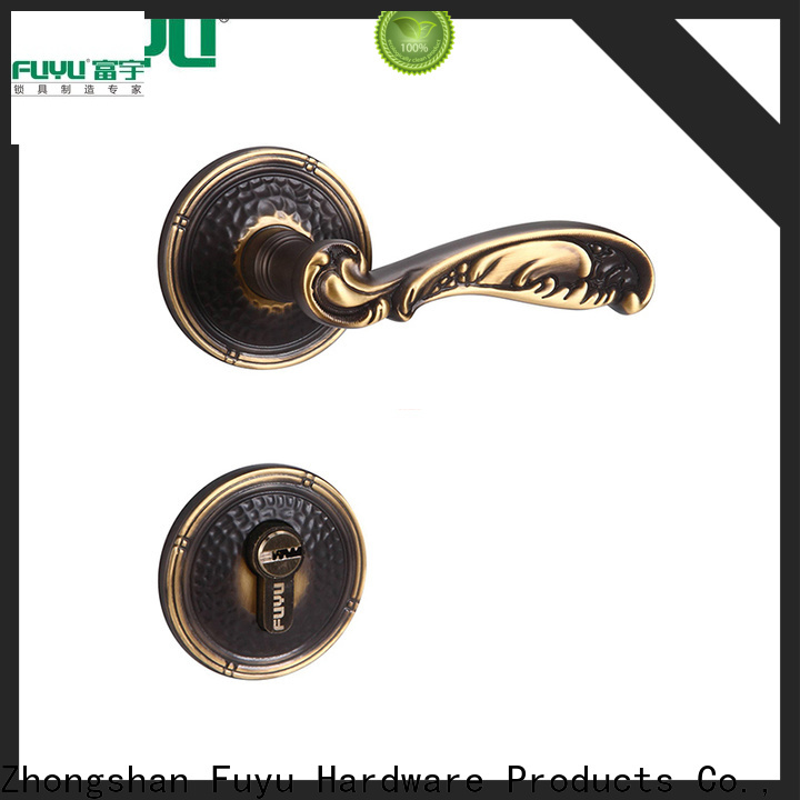 FUYU china double entry door locksets manufacturers for residential