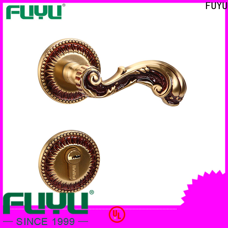 FUYU latch smart key door lock sets suppliers for mall