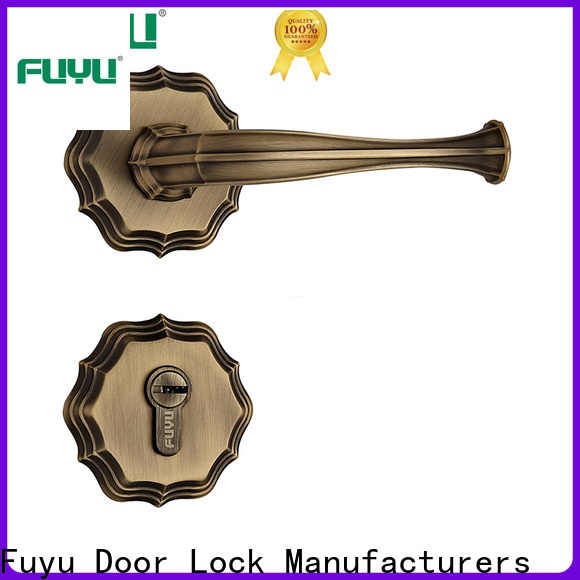 FUYU New lever on rose door handle company for mall