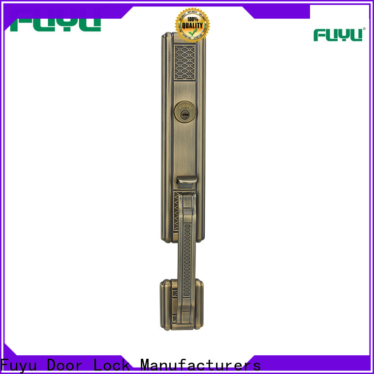 FUYU panel double door slide lock suppliers for entry door