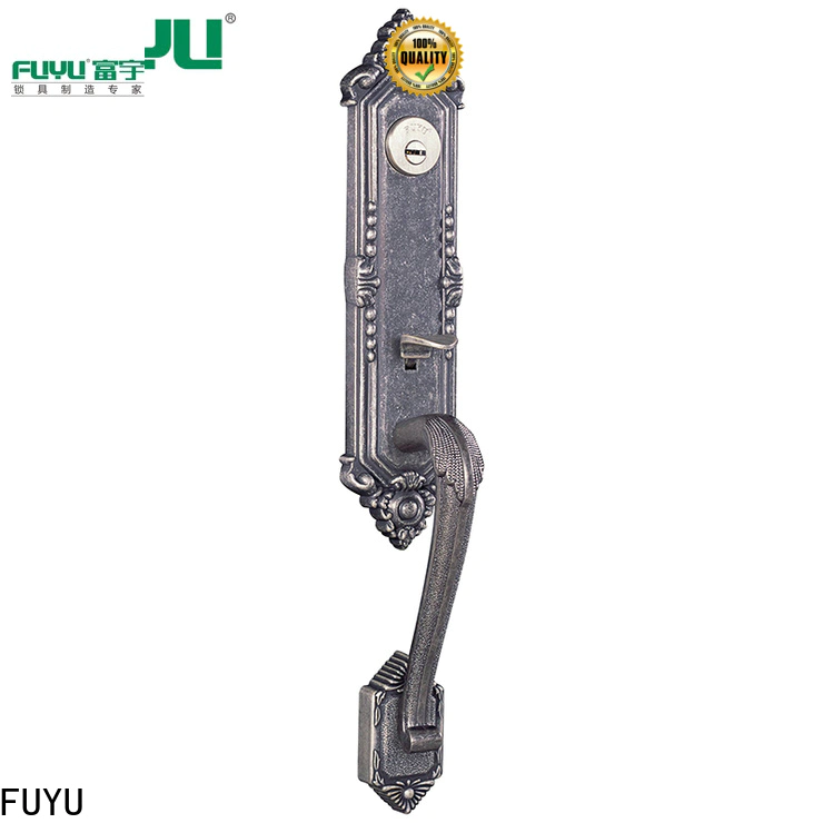 FUYU top door locks for double doors with latch for entry door