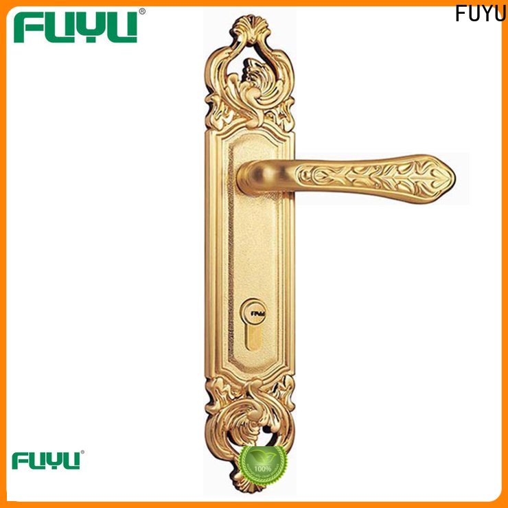 FUYU iron inside door lock manufacturers for entry door
