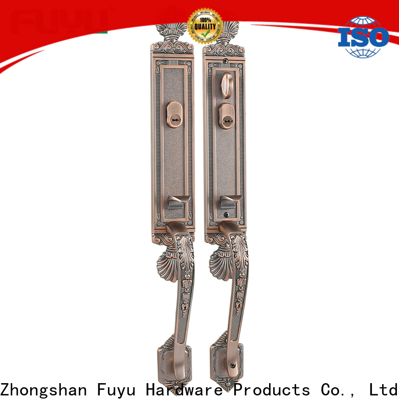 china french door handles with locks manufacturers for shop