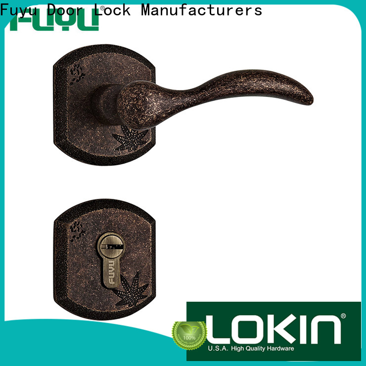 FUYU lock set for double door entrance in china for entry door