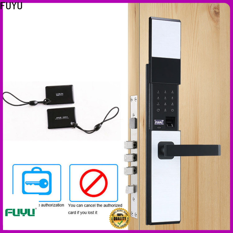 FUYU china rf card door lock factory for entry door