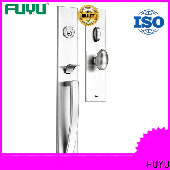 FUYU double french door lock set manufacturers for wooden door