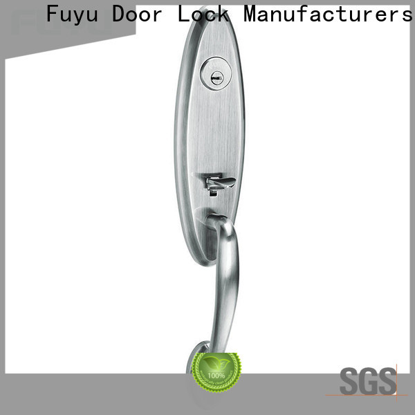 top sliding door smart lock grip with latch for entry door