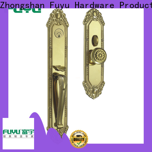FUYU exterior french door locks in china for mall