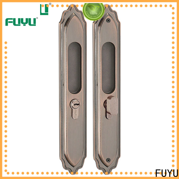 FUYU french door lever lock for sale for mall