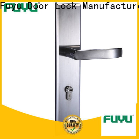 FUYU steel lock sliding door suppliers for shop