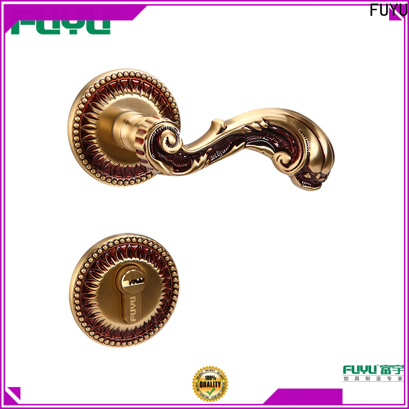 FUYU commercial double door locks company for toilet