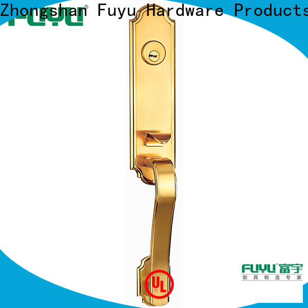 FUYU solid zinc alloy door lock for metal door suppliers for mall