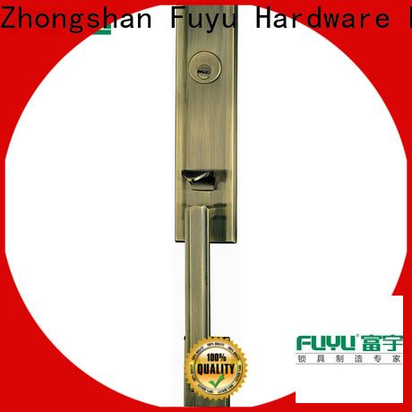 FUYU timber zinc alloy grip handle door lock supply for indoor