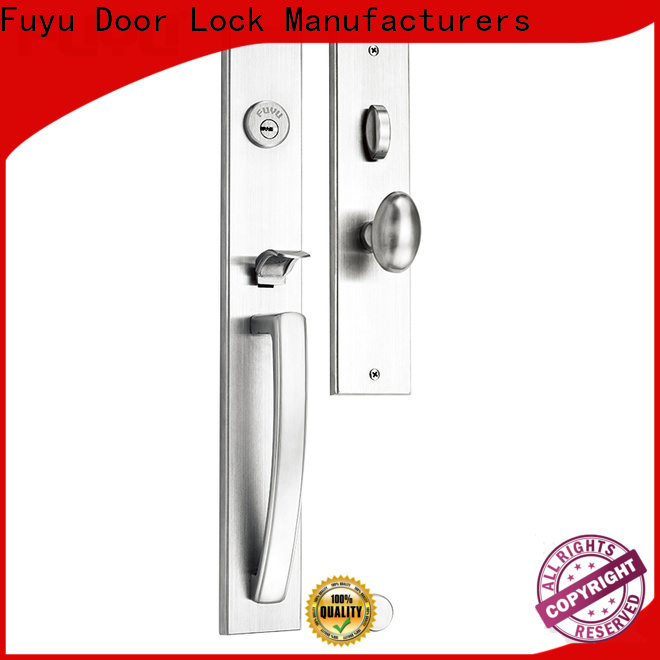 FUYU cylider french door lever handle lock in china for residential