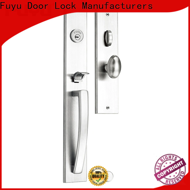 FUYU cylider french door lever handle lock in china for residential