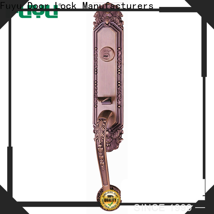 fuyu french door handles with locks suppliers for wooden door