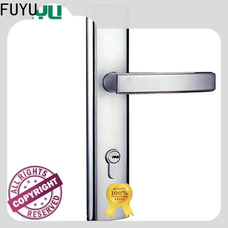 FUYU turn zinc alloy entry door lock with latch for mall