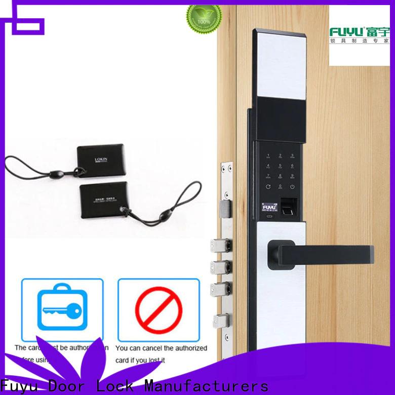 FUYU custom hotel room door locks in china for entry door