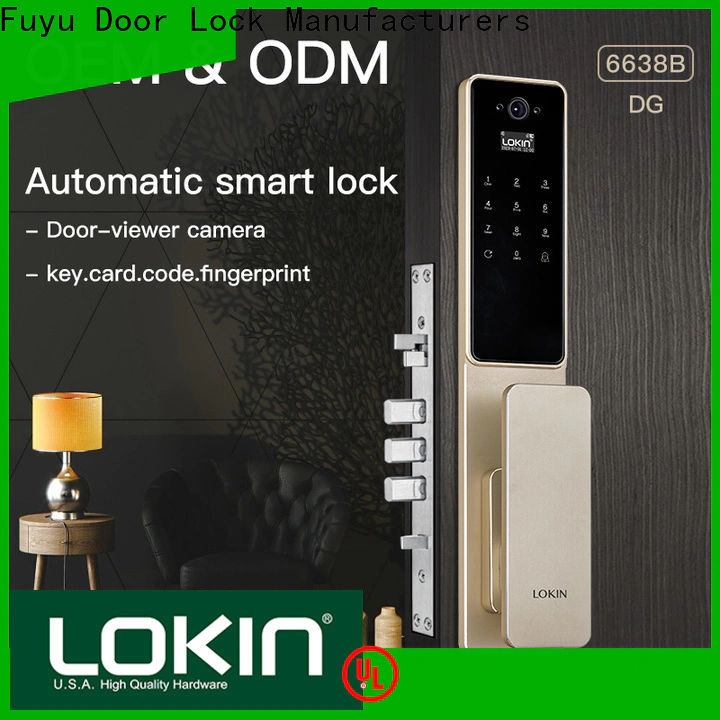 FUYU top hotel key card system with latch for wooden door