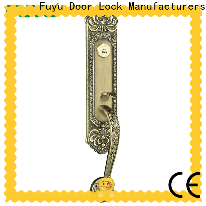 FUYU solid door locks for double doors supply for entry door