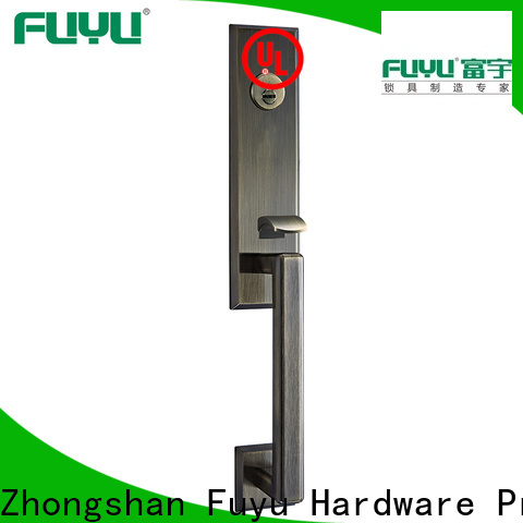 FUYU iron double sided key lock with latch for mall