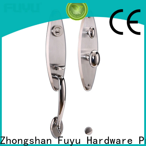 FUYU mortise double sliding door locks supply for mall