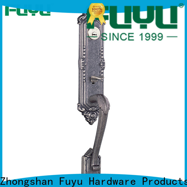 FUYU New install front door lock with latch for shop