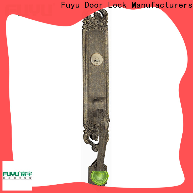 FUYU lock fuyu zinc alloy door lock for metal door with latch for mall