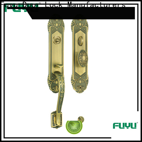 FUYU lock classical wholesale brass door lock with latch for mall