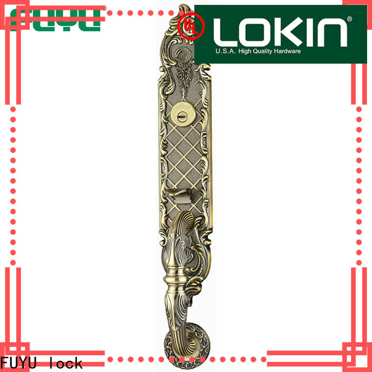 latest french door handles with locks supply for shop