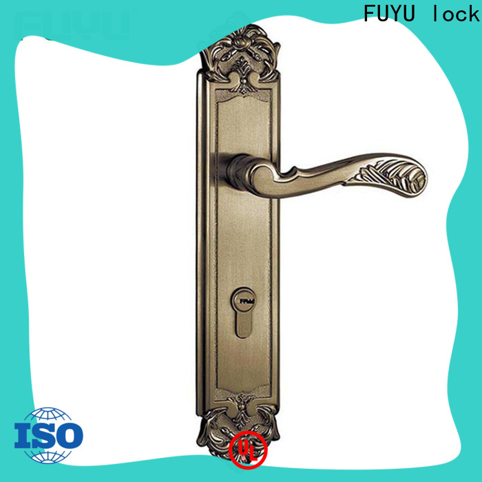 FUYU lock mortise door handle manufacturers for entry door