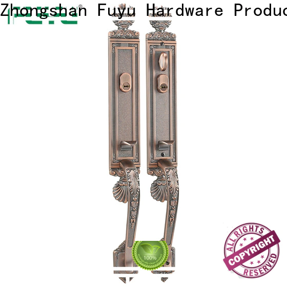 FUYU lock size zinc alloy handle door lock for business for entry door
