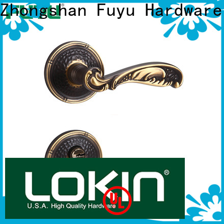 FUYU lock wholesale brass door knob with lock supply for residential