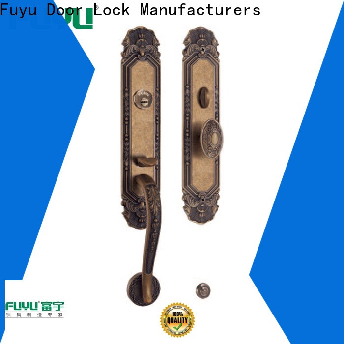 New door lock brass finish suppliers for wooden door