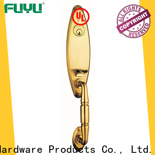 FUYU lock plate french door security lock manufacturers for mall