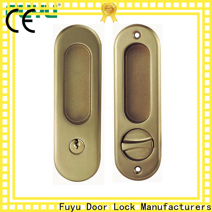 FUYU lock look double door locking systems with latch for shop