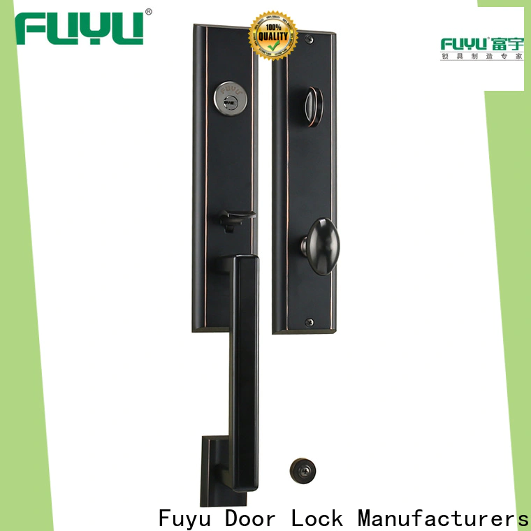FUYU lock profile customized zinc alloy door lock company for shop