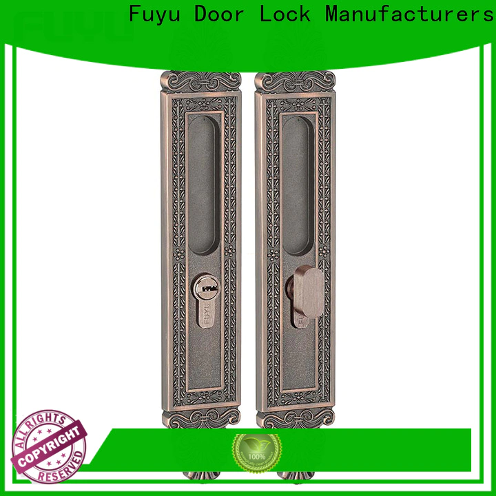 FUYU lock LOKIN double door slide lock suppliers for mall