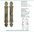 High quality luxury zinc material American mortise type handle door lock