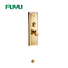FUYU plain brass mortise lock install factory