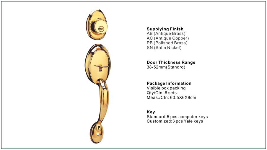 FUYU quality handle door lock supplier for wooden door-3