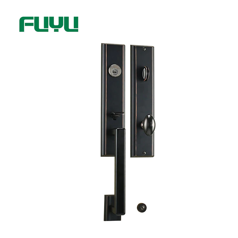 FUYU high security zinc alloy door lock for timber door with latch for mall