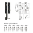 quality zinc alloy grip handle door lock on sale for mall FUYU