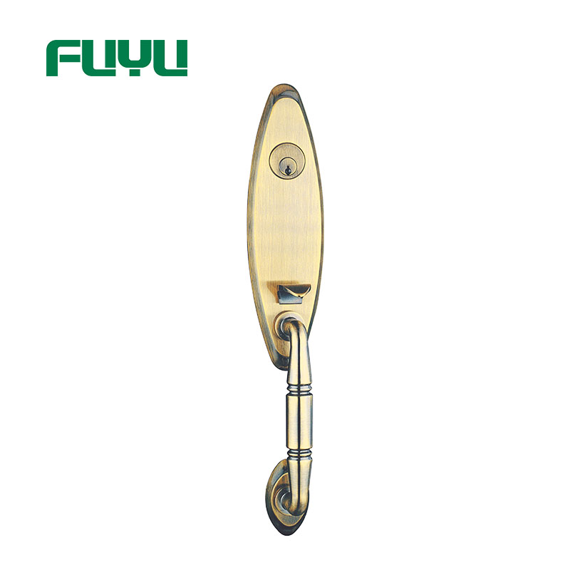 FUYU quality bathroom door handle with lock with latch for entry door-1