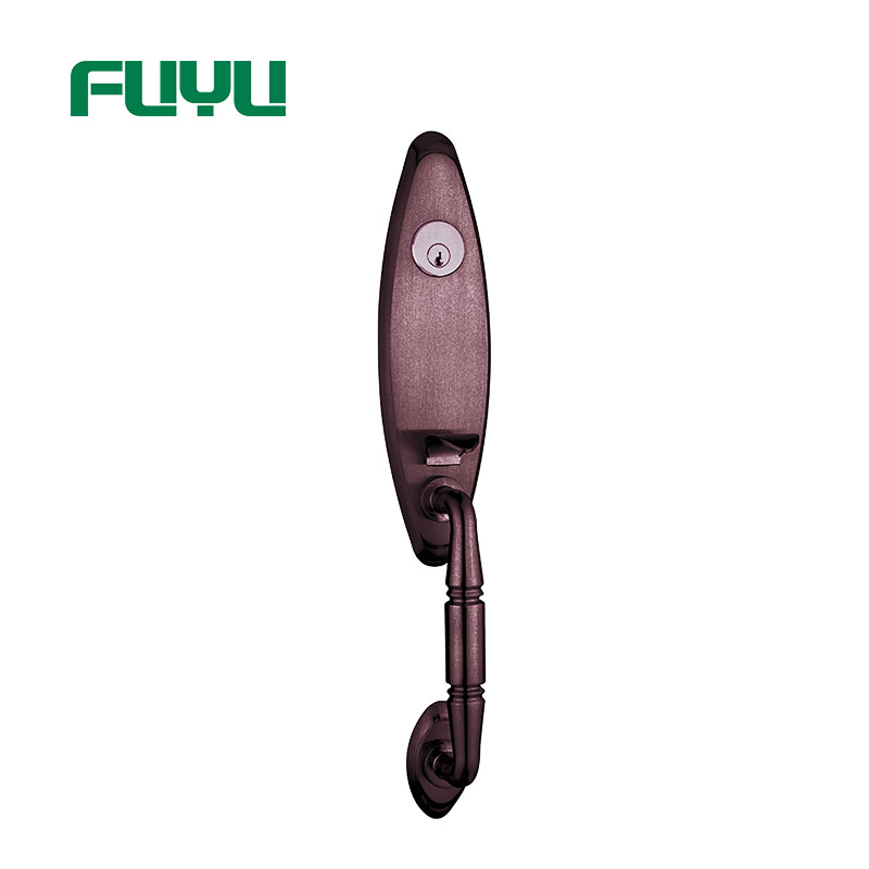 FUYU quality bathroom door handle with lock with latch for entry door-2