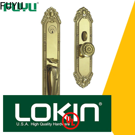 FUYU high security mortise lock brass with latch for wooden door